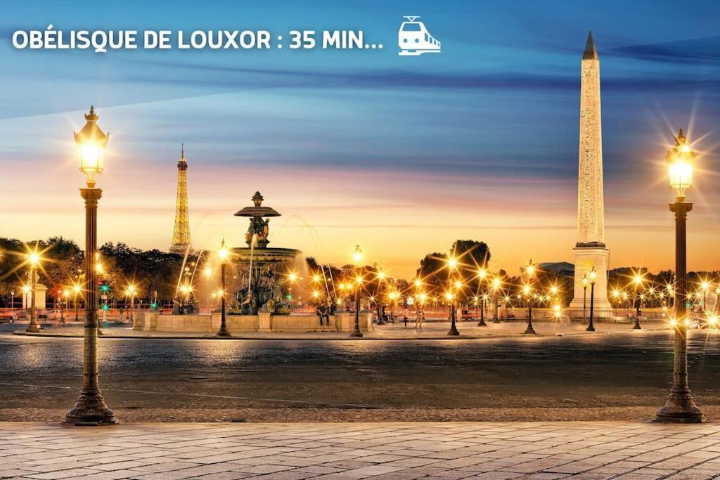 Escapade Parisienne A 25 Minutes De La Tour Eiffel Lejlighed Villeneuve-la-Garenne Eksteriør billede
